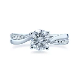 1 Carat Hourglass Ring - Multiple Center Options