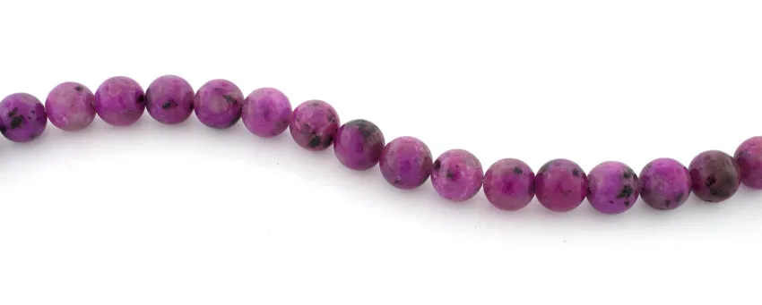 10mm Plain Round Purple Quartz Gem Stone Beads