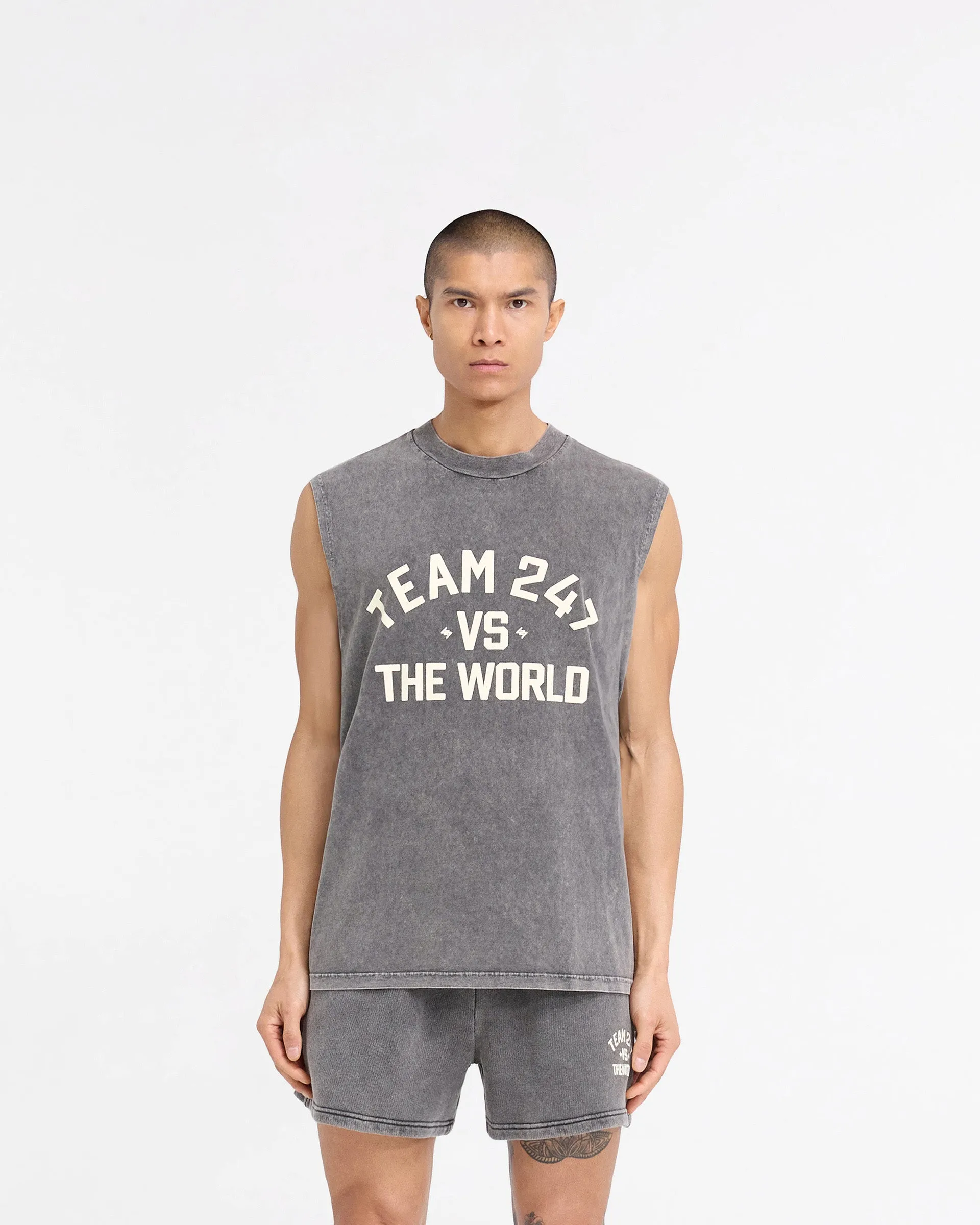 247 Vs The World Tank - Pewter