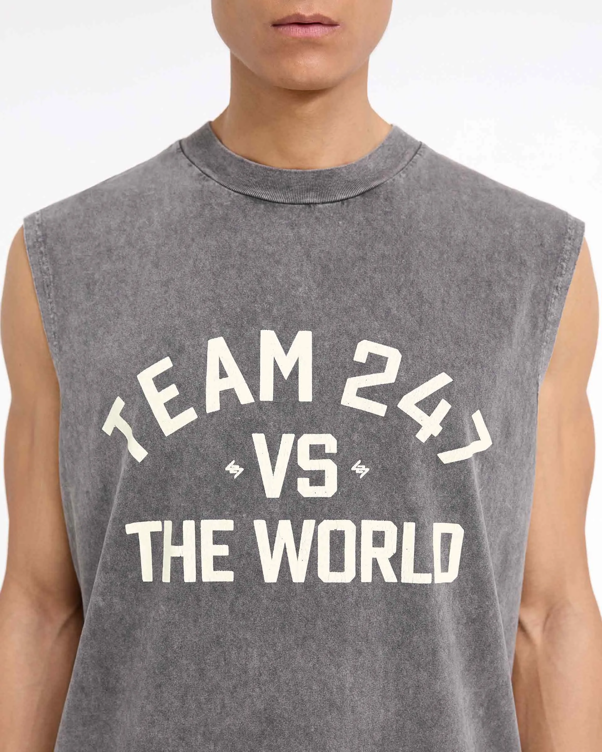 247 Vs The World Tank - Pewter