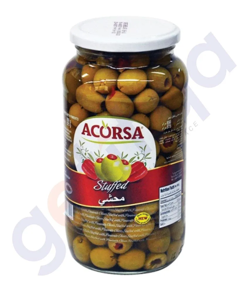 ACORSA OLIVES GREEN STUFED JAR 470GM