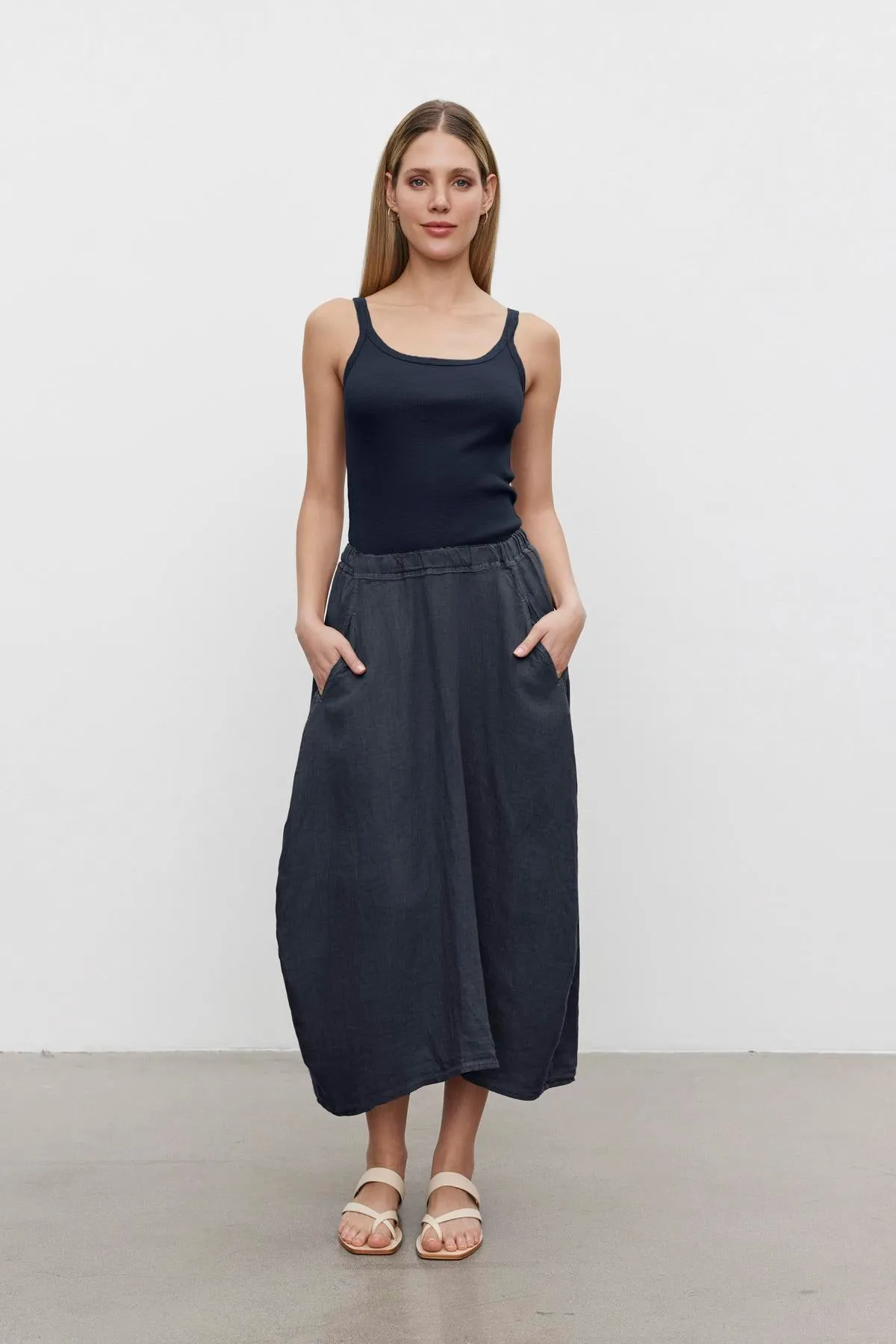 ALIZA RIBBED COTTON LAYERING TANK