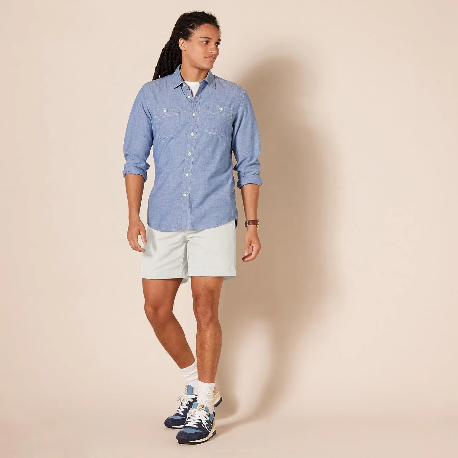 Amazon Essentials Men's Classic-Fit 7" Chino Shorts