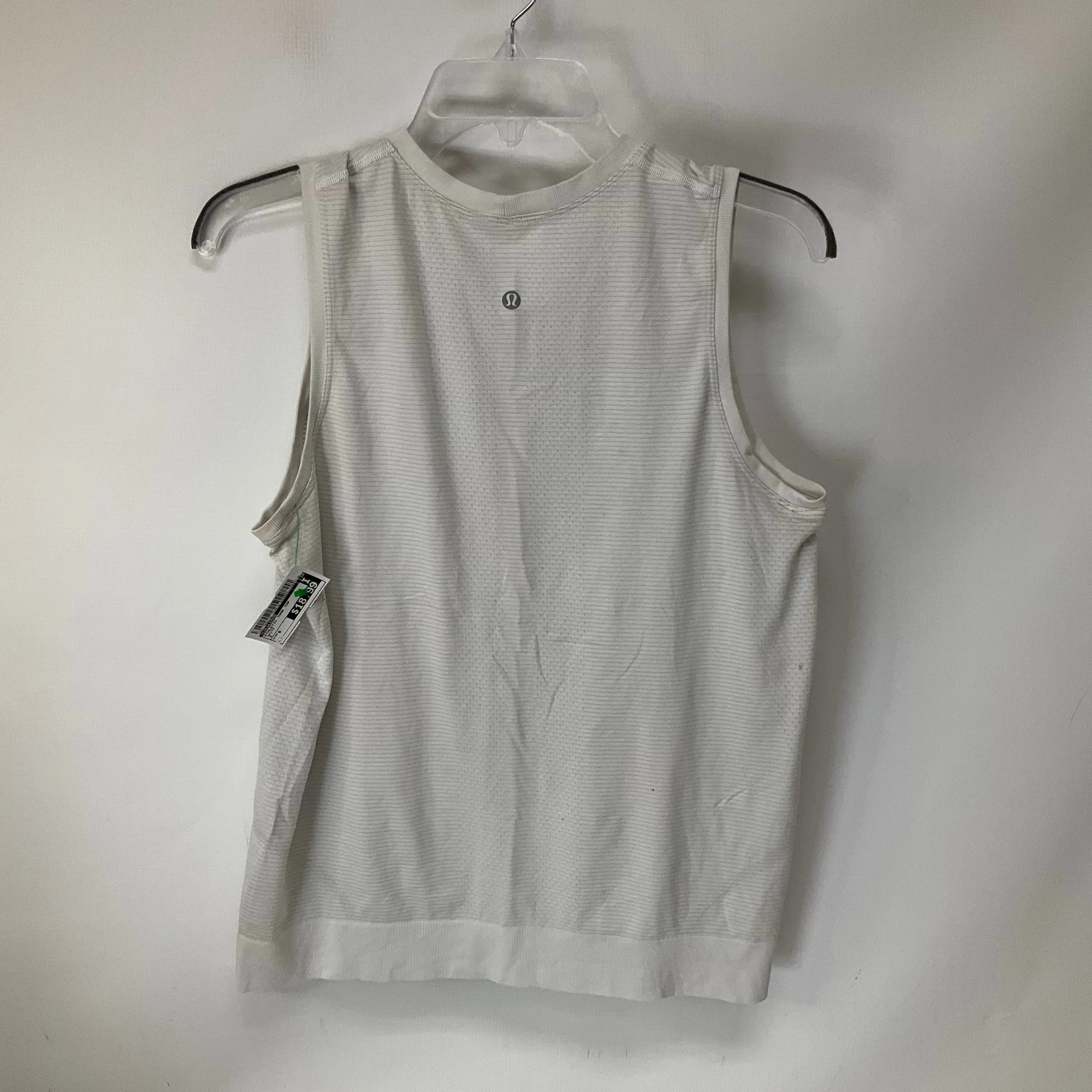 Athletic Tank Top By Lululemon In White, Size: 8