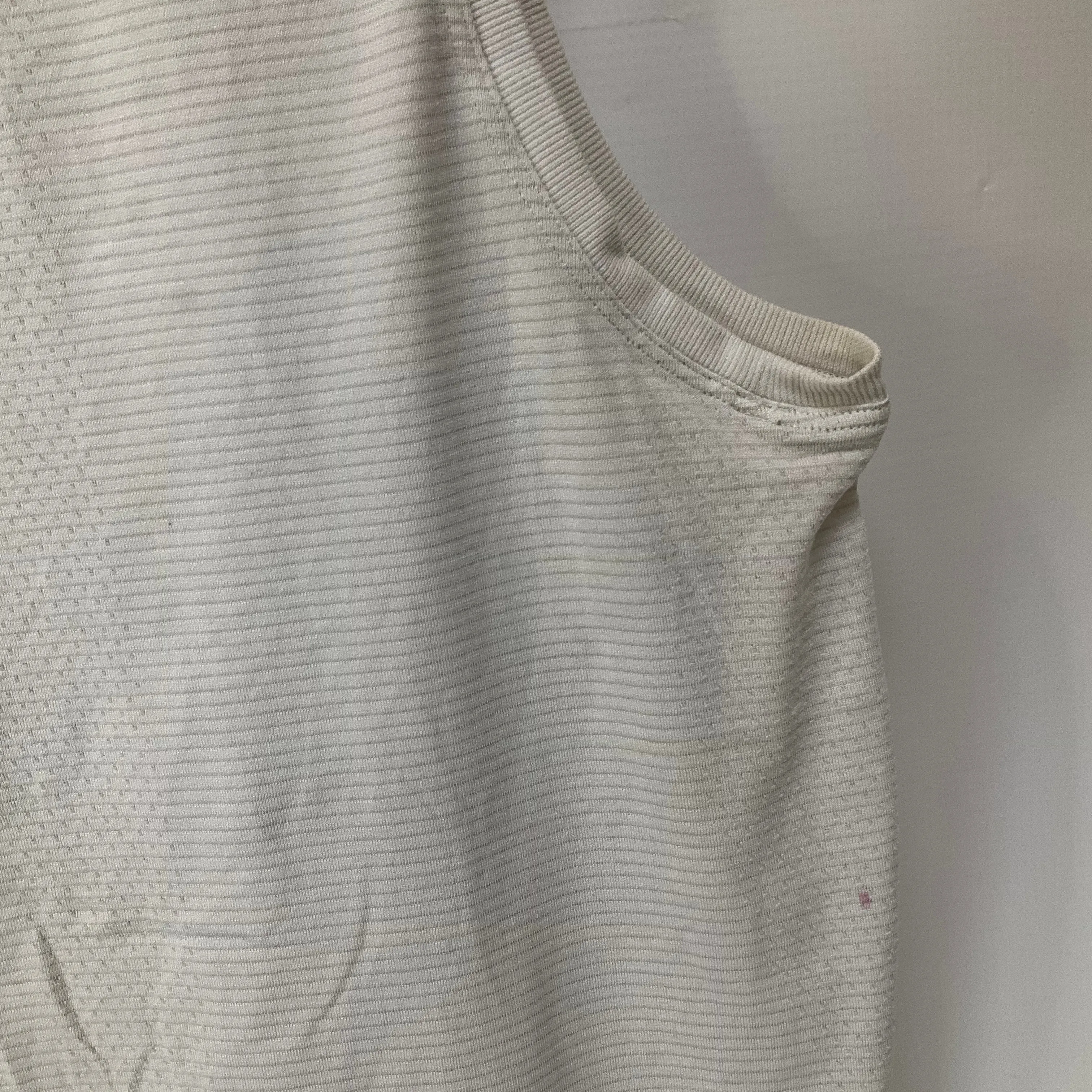 Athletic Tank Top By Lululemon In White, Size: 8