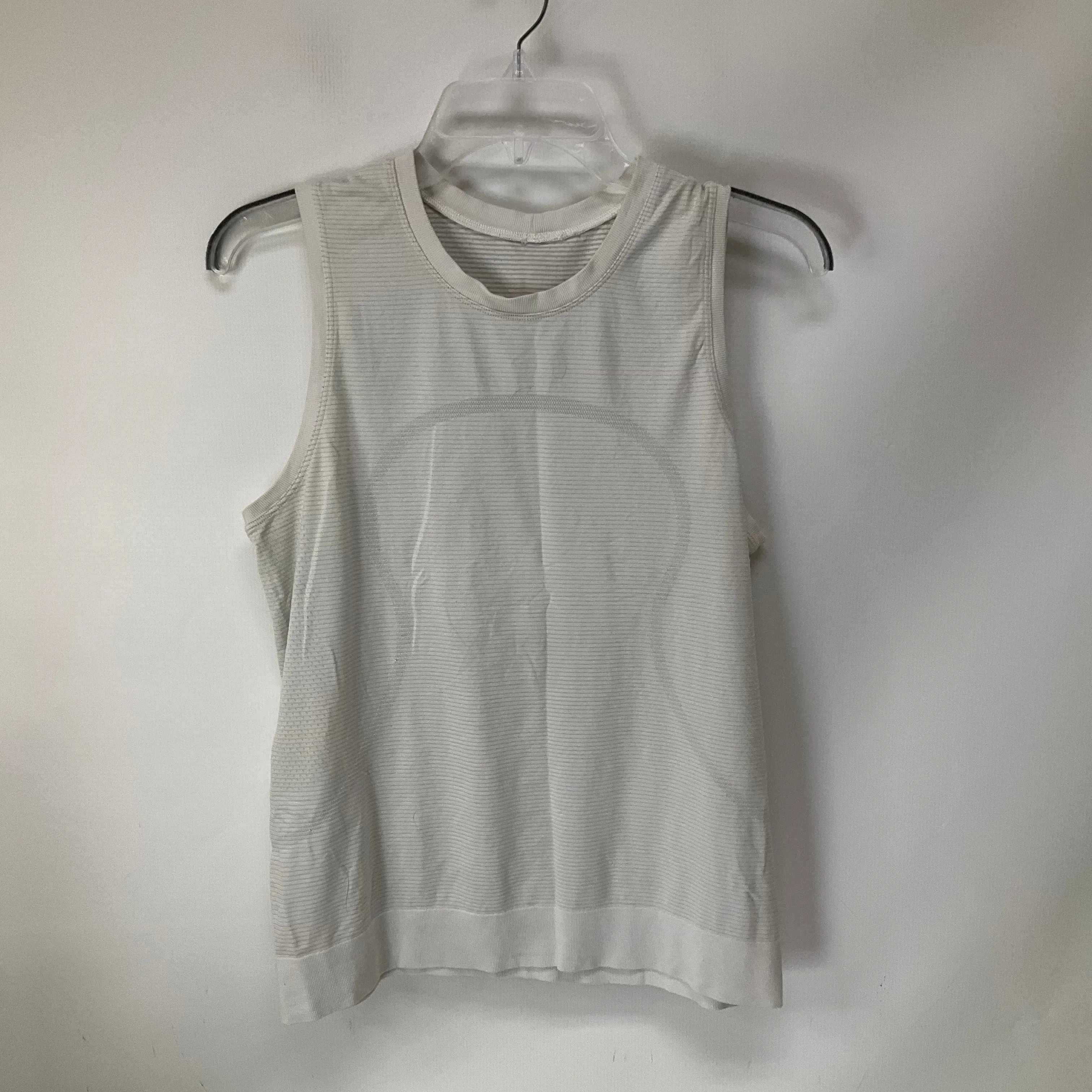 Athletic Tank Top By Lululemon In White, Size: 8