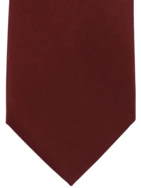 Battistoni Tie Maroon Solid Design