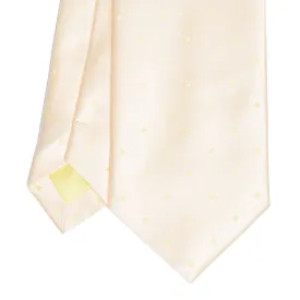 BEIGE CEREMONIAL SILK SATIN TIE
