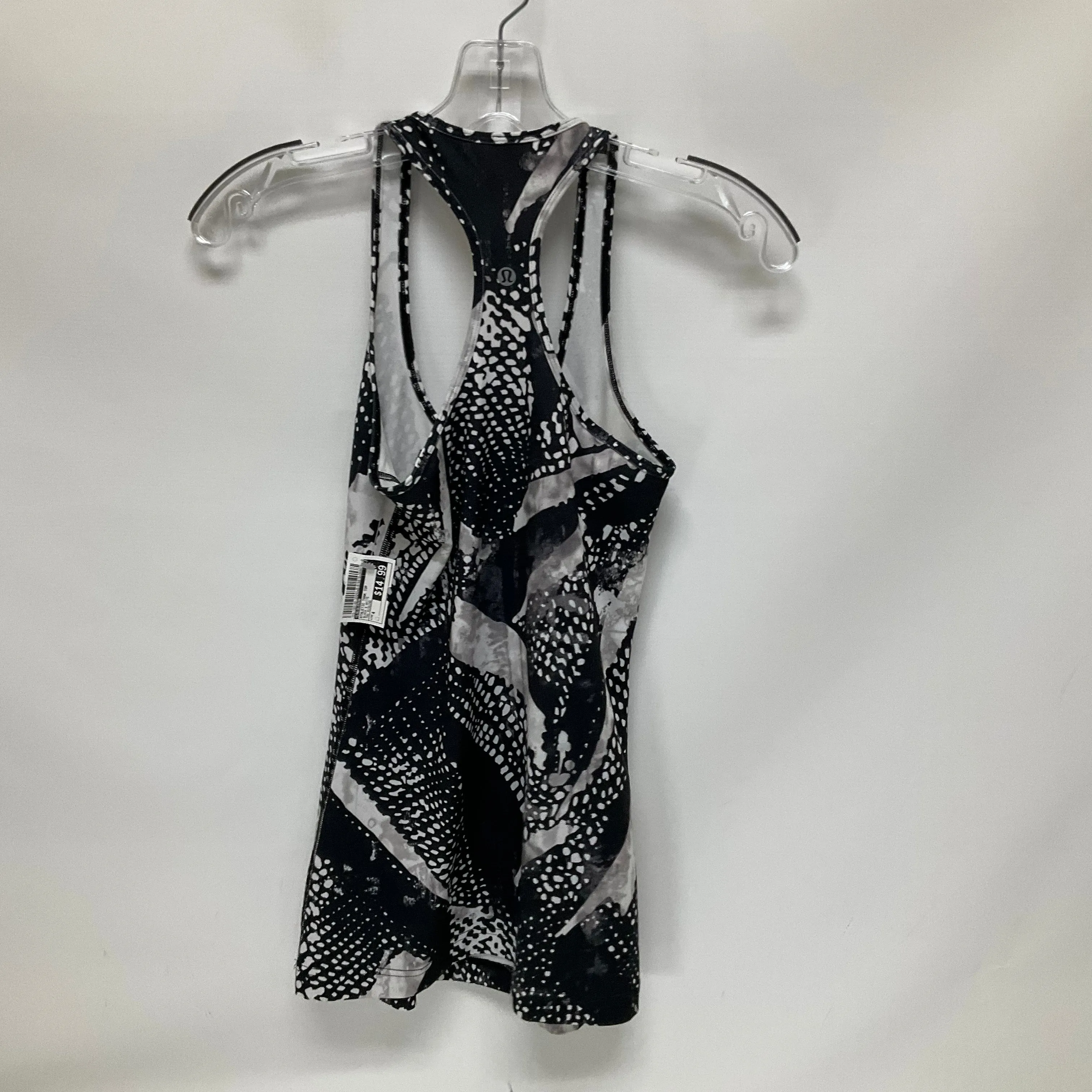 Black & White Athletic Tank Top Lululemon, Size 4