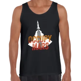 Black & White Tank Top Occupy MARS Nasa Space Project SpaceX Rocket Stars