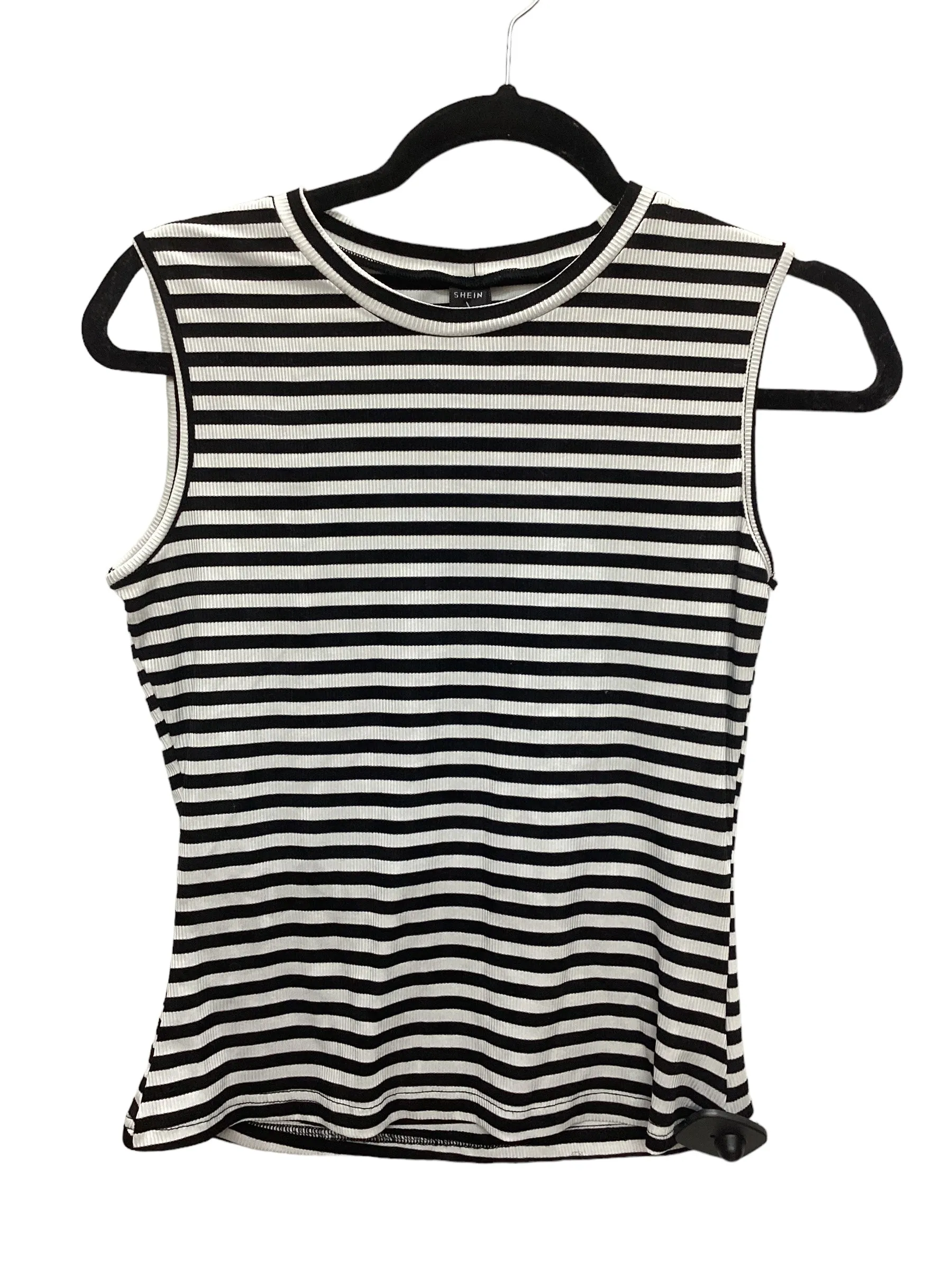 Black & White Tank Top Shein, Size L