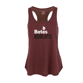 Boxercraft Women's Essential Racerback tank with BATES Bobcat
