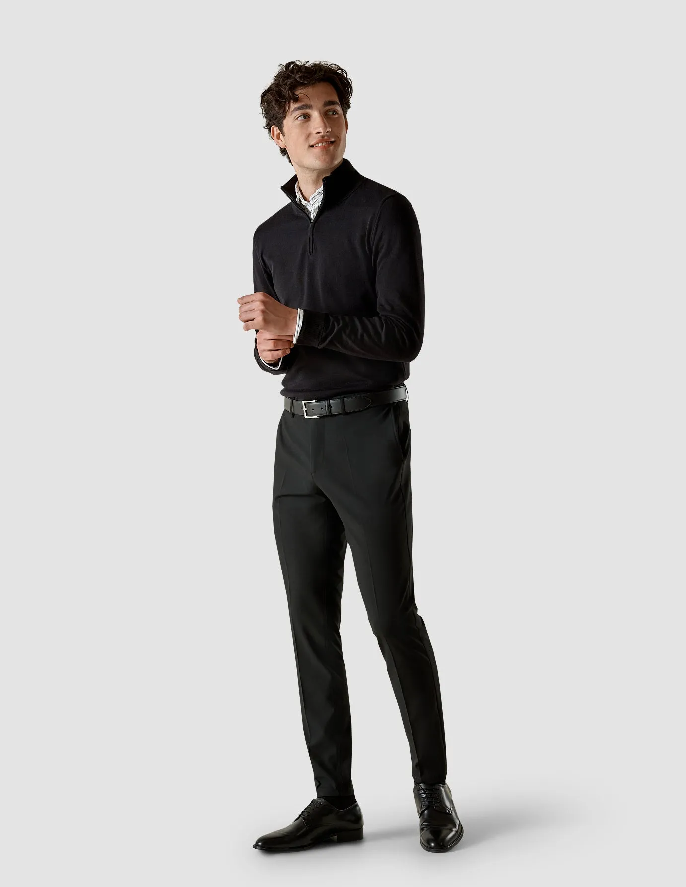 Classic Shirt Black Stripes Regular