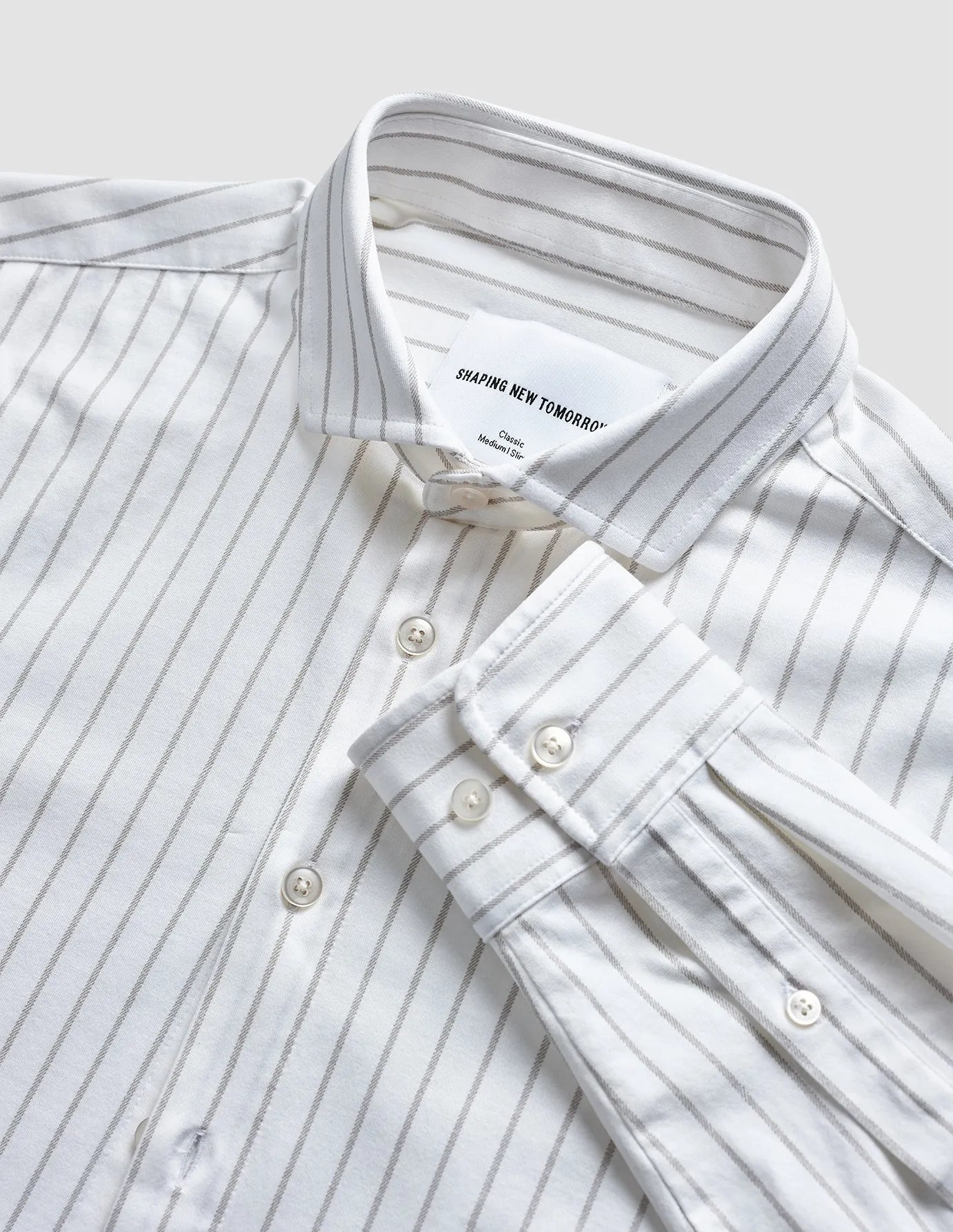 Classic Shirt Limestone Stripes Regular