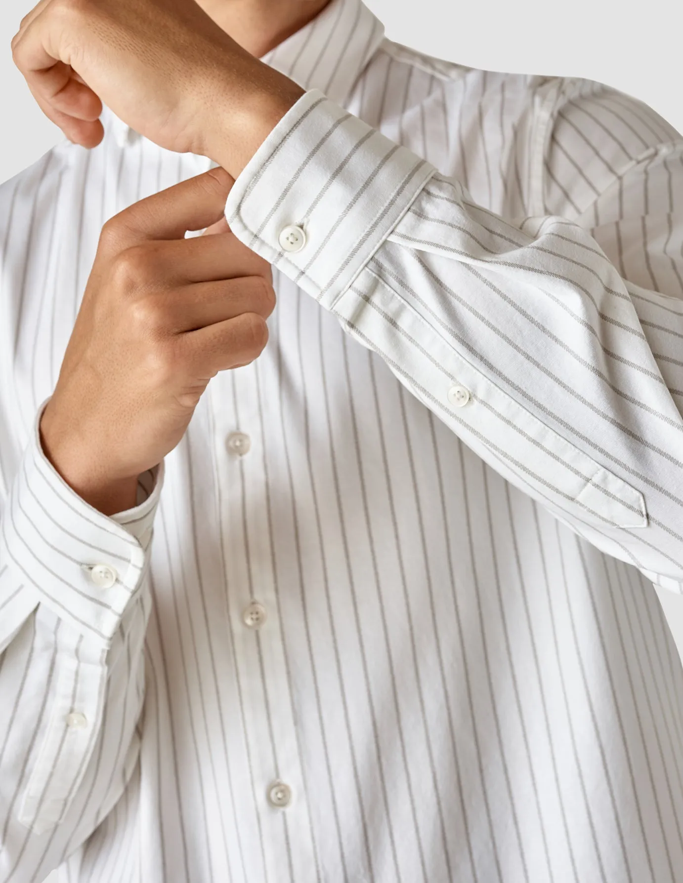 Classic Shirt Limestone Stripes Regular