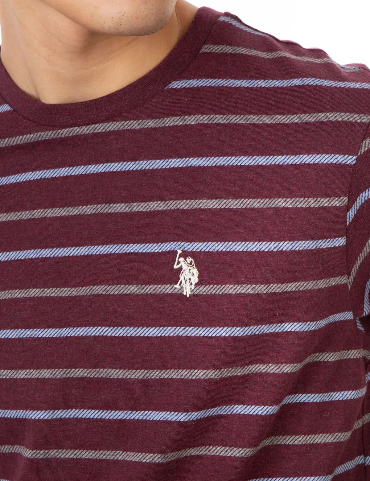 CLASSIC STRIPED CREW NECK T-SHIRT