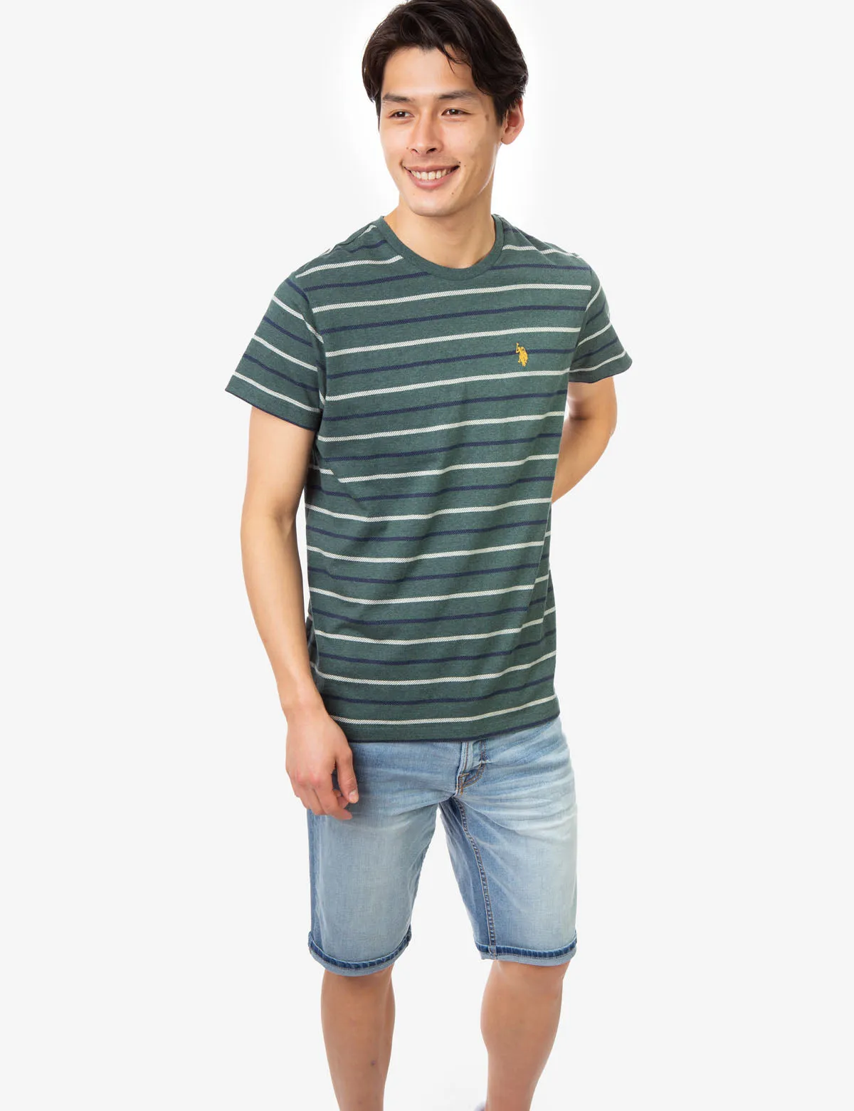 CLASSIC STRIPED CREW NECK T-SHIRT