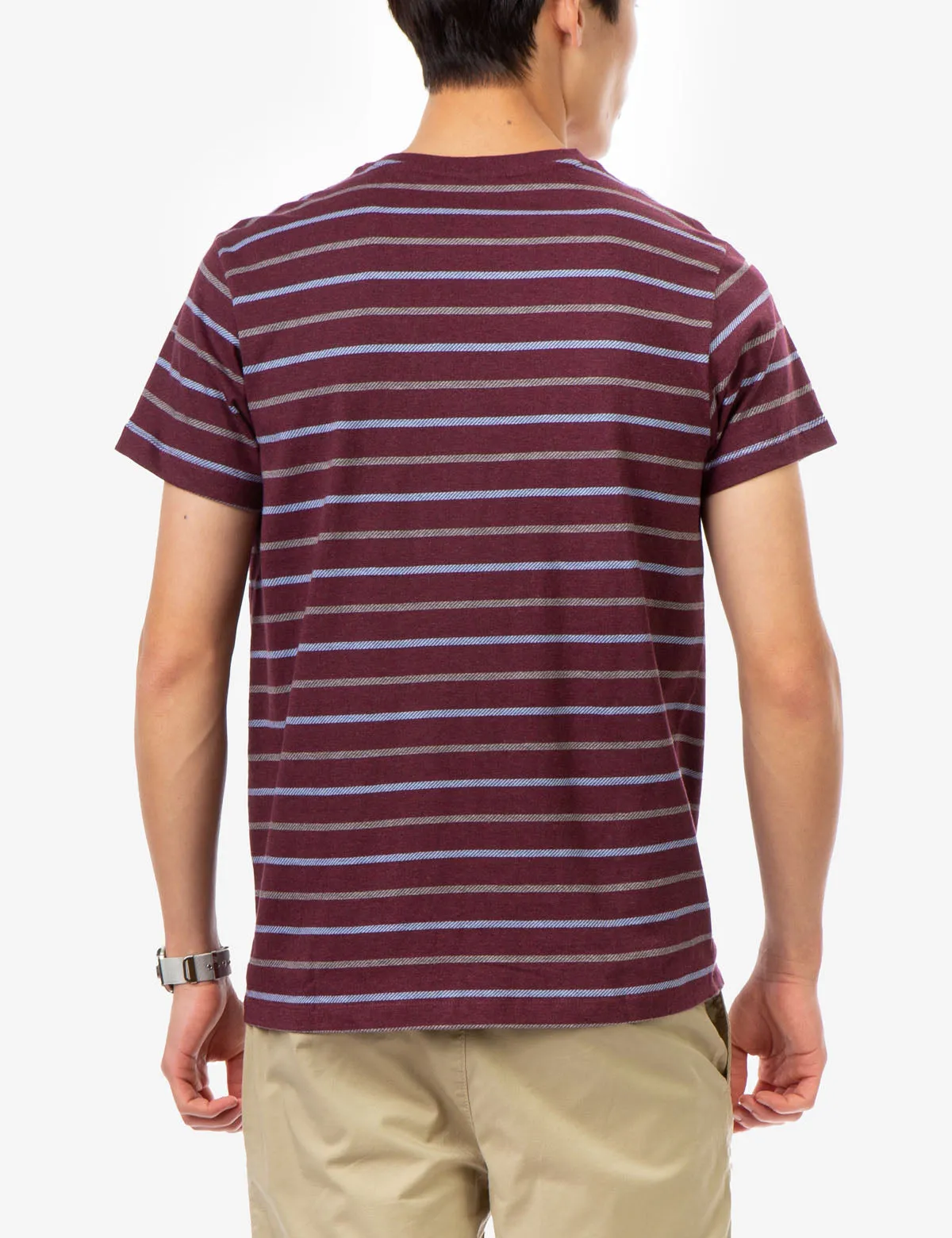 CLASSIC STRIPED CREW NECK T-SHIRT