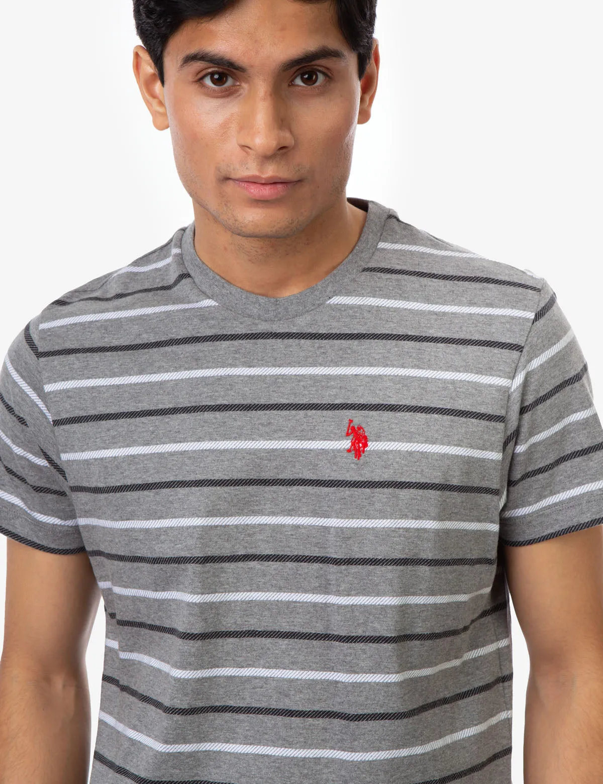CLASSIC STRIPED CREW NECK T-SHIRT