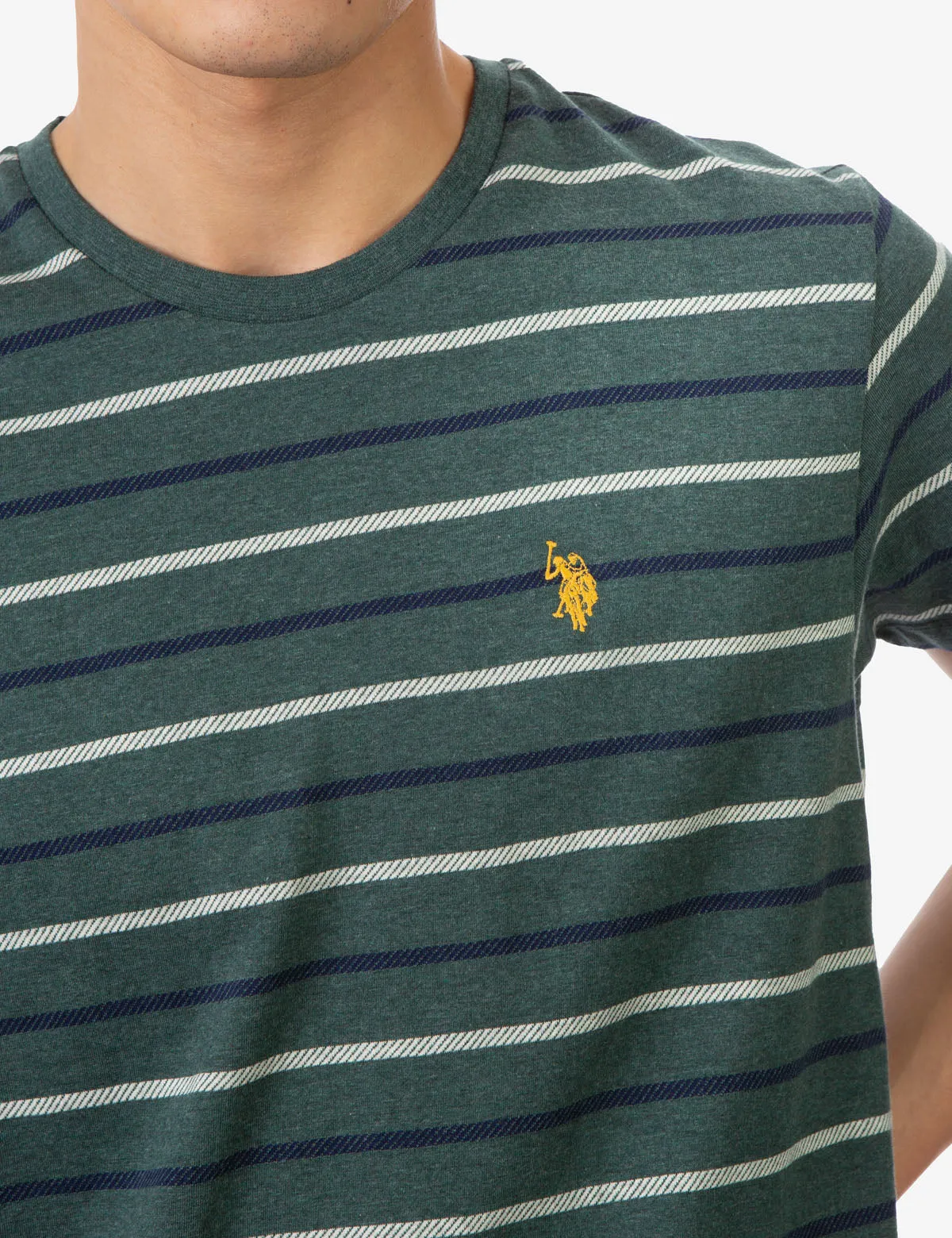 CLASSIC STRIPED CREW NECK T-SHIRT