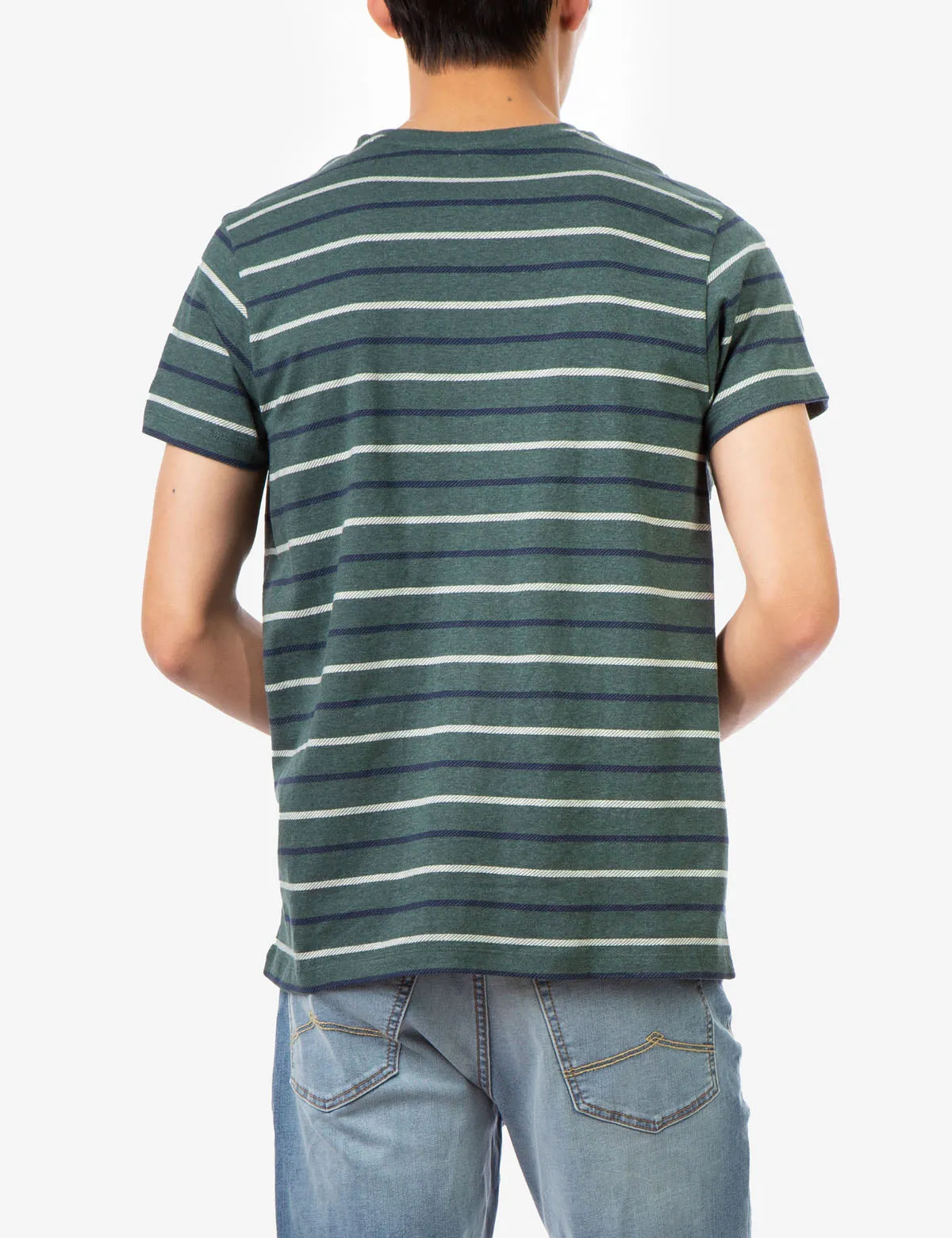 CLASSIC STRIPED CREW NECK T-SHIRT
