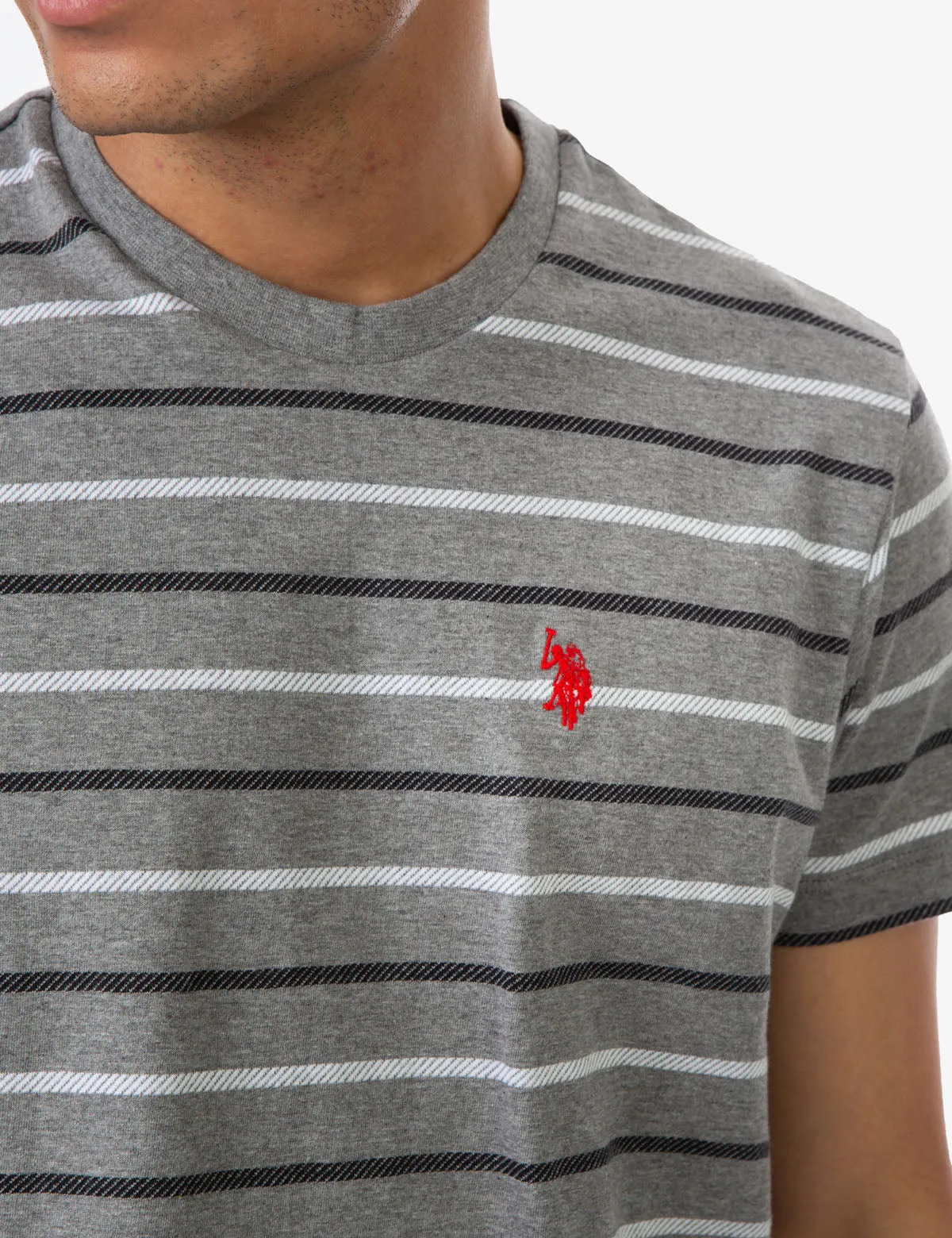 CLASSIC STRIPED CREW NECK T-SHIRT
