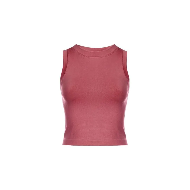 Cropped Seamless Muscle Tank Top