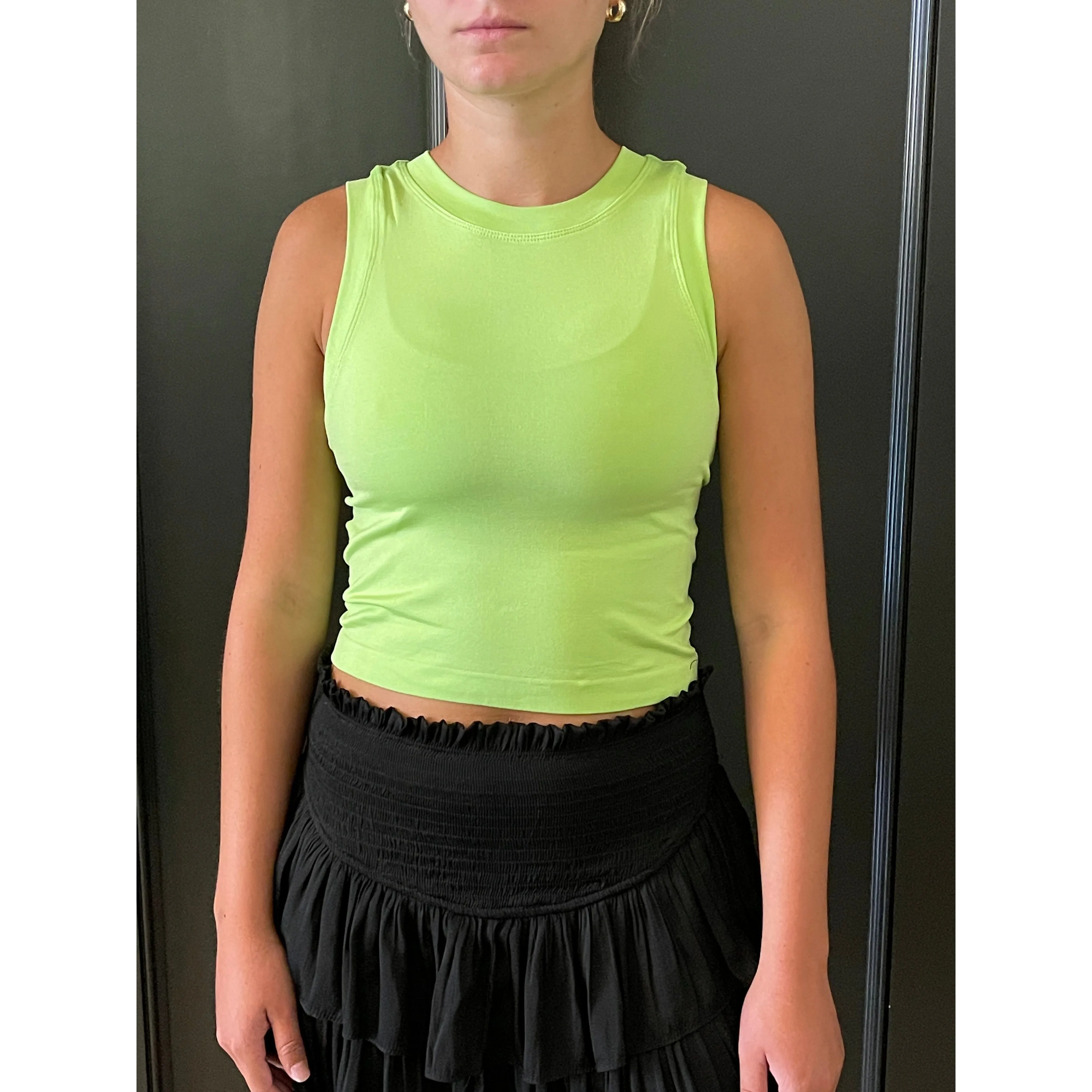 Cropped Seamless Muscle Tank Top