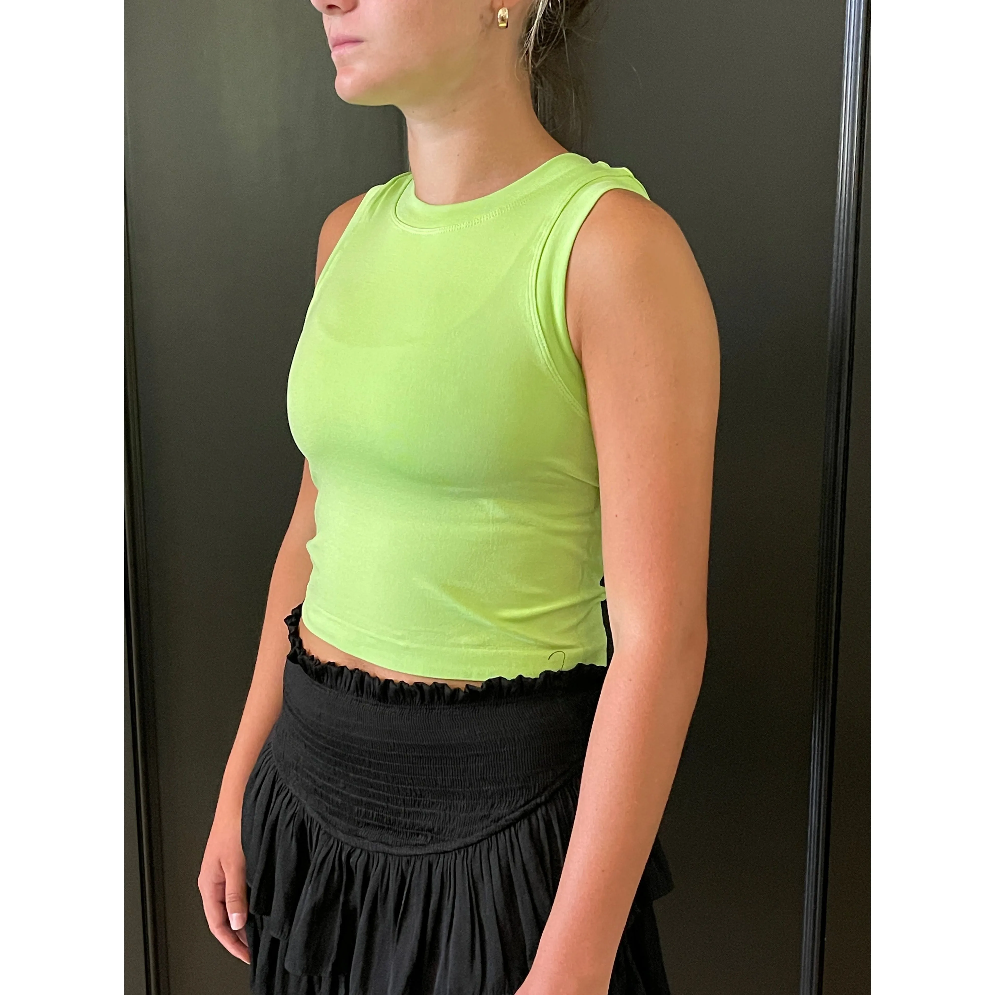 Cropped Seamless Muscle Tank Top