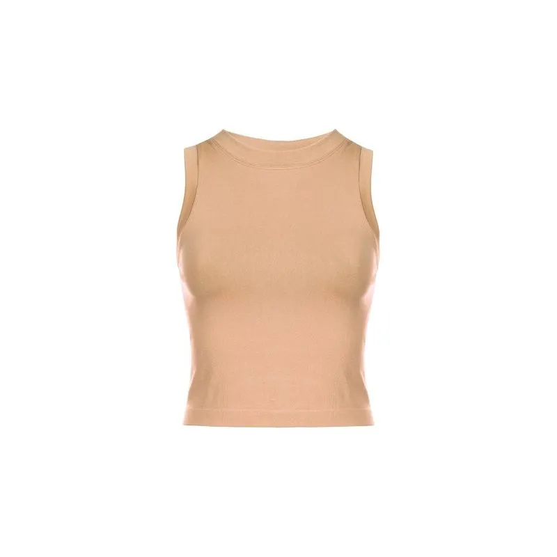 Cropped Seamless Muscle Tank Top