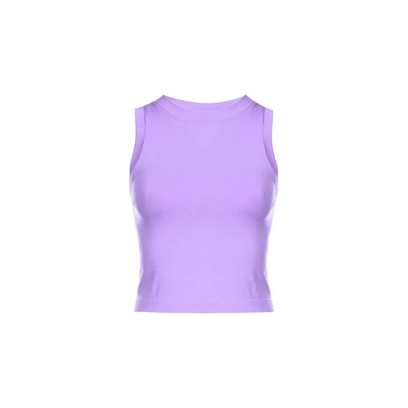 Cropped Seamless Muscle Tank Top