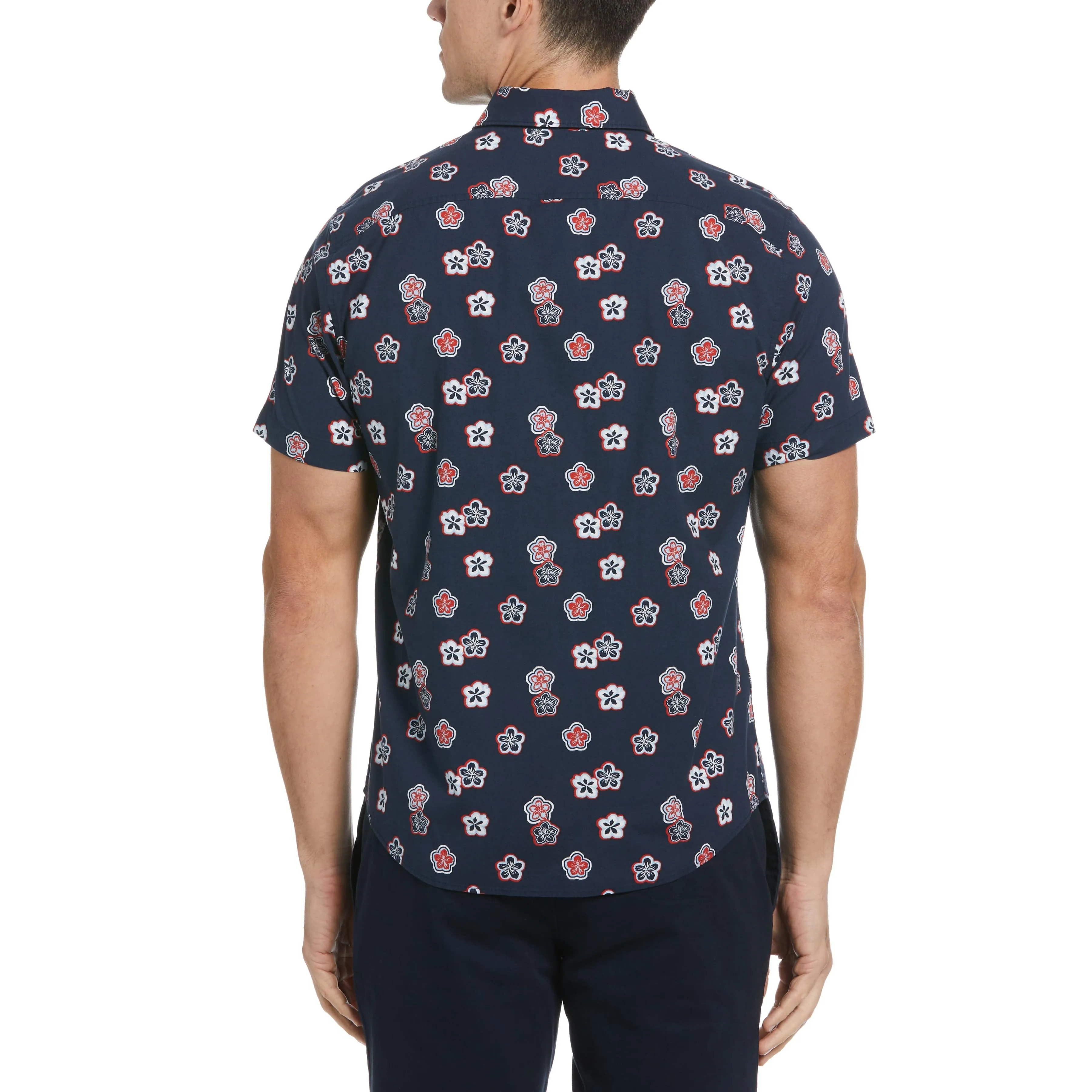 EcoVero™ Blend Hibiscus Print Shirt