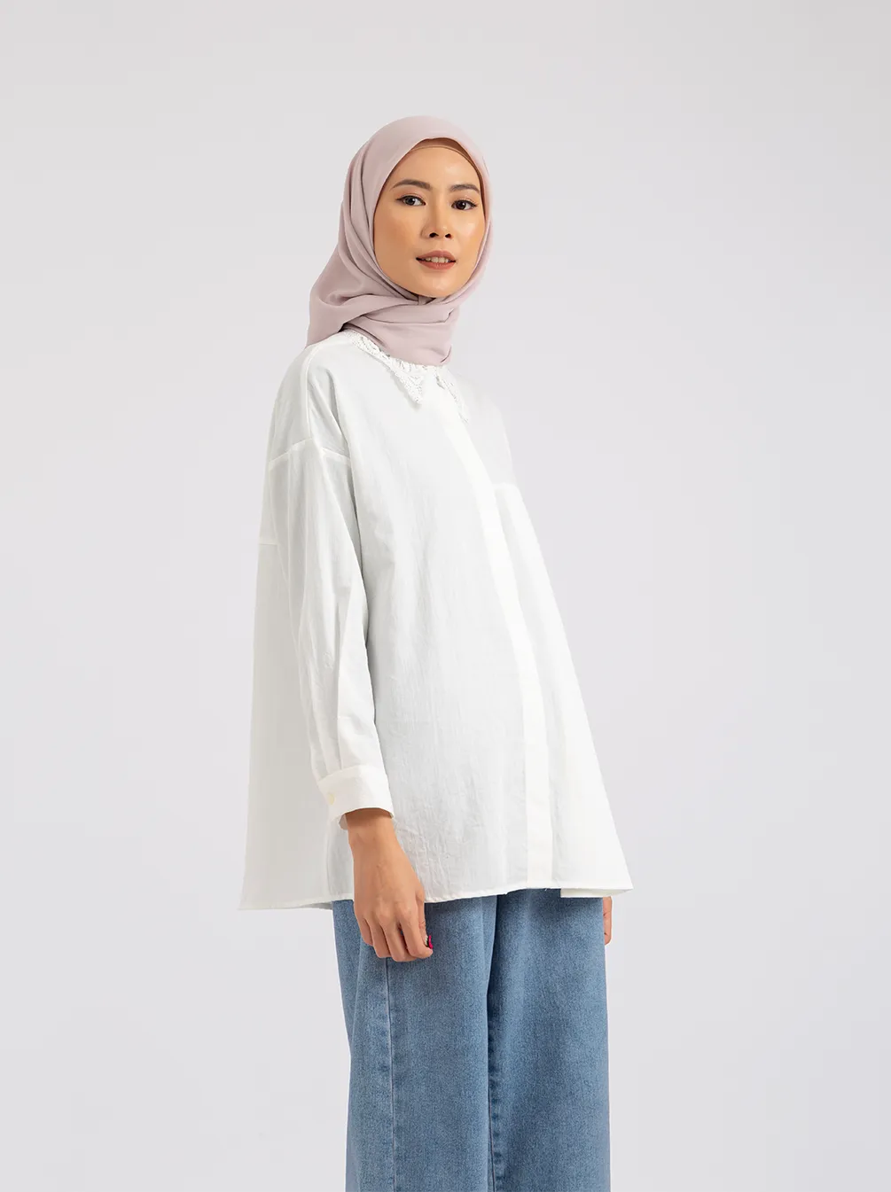 FEBE TOP PLAIN WHITE