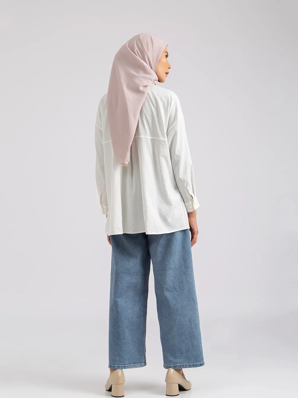 FEBE TOP PLAIN WHITE