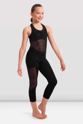 Girls Miley Bloch Logo Mesh Racer Back Tank
