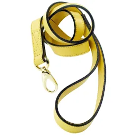 Hamilton Dog Leash in Canary Yellow & Gold