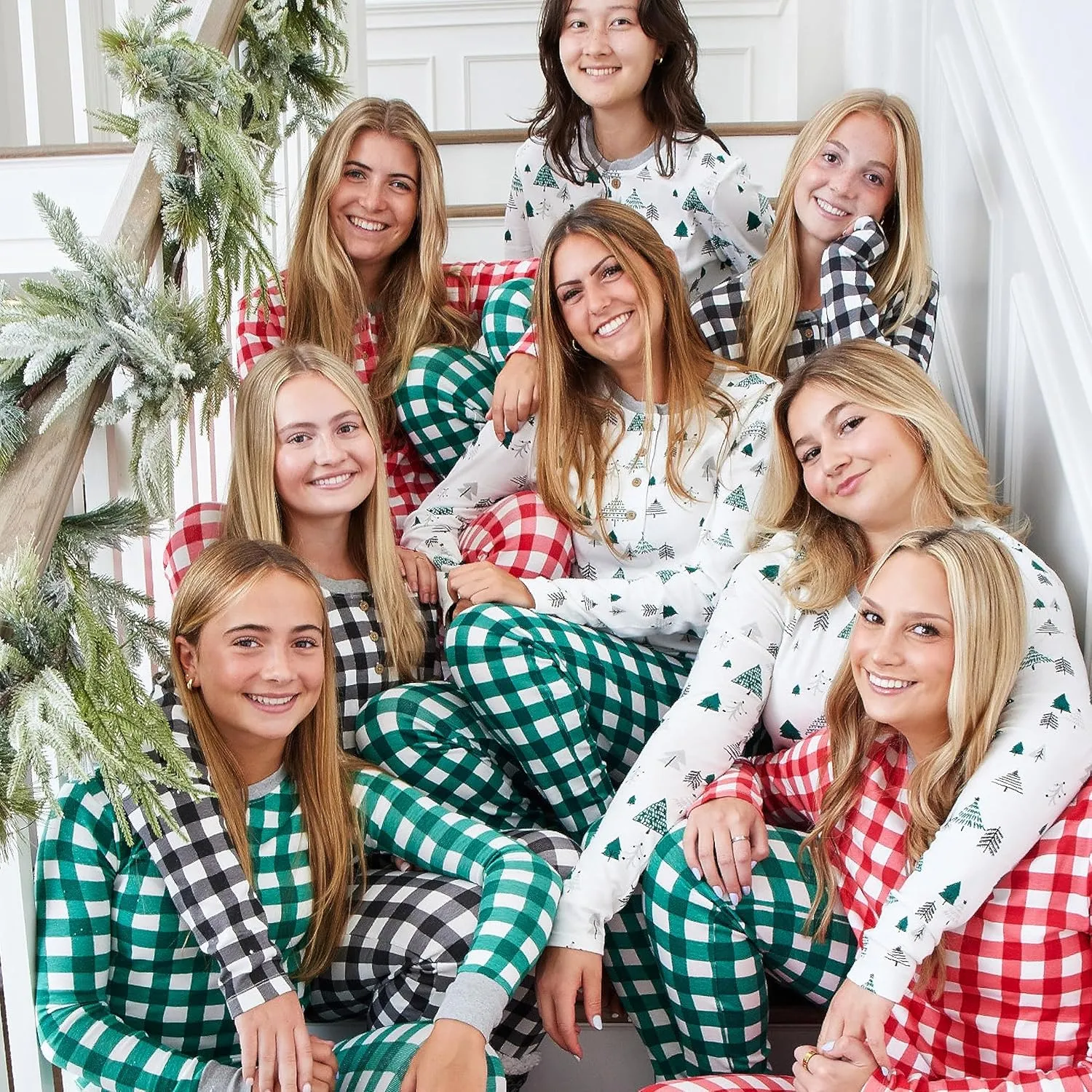 HonestBaby Family Matching Organic Cotton Holiday Pajamas