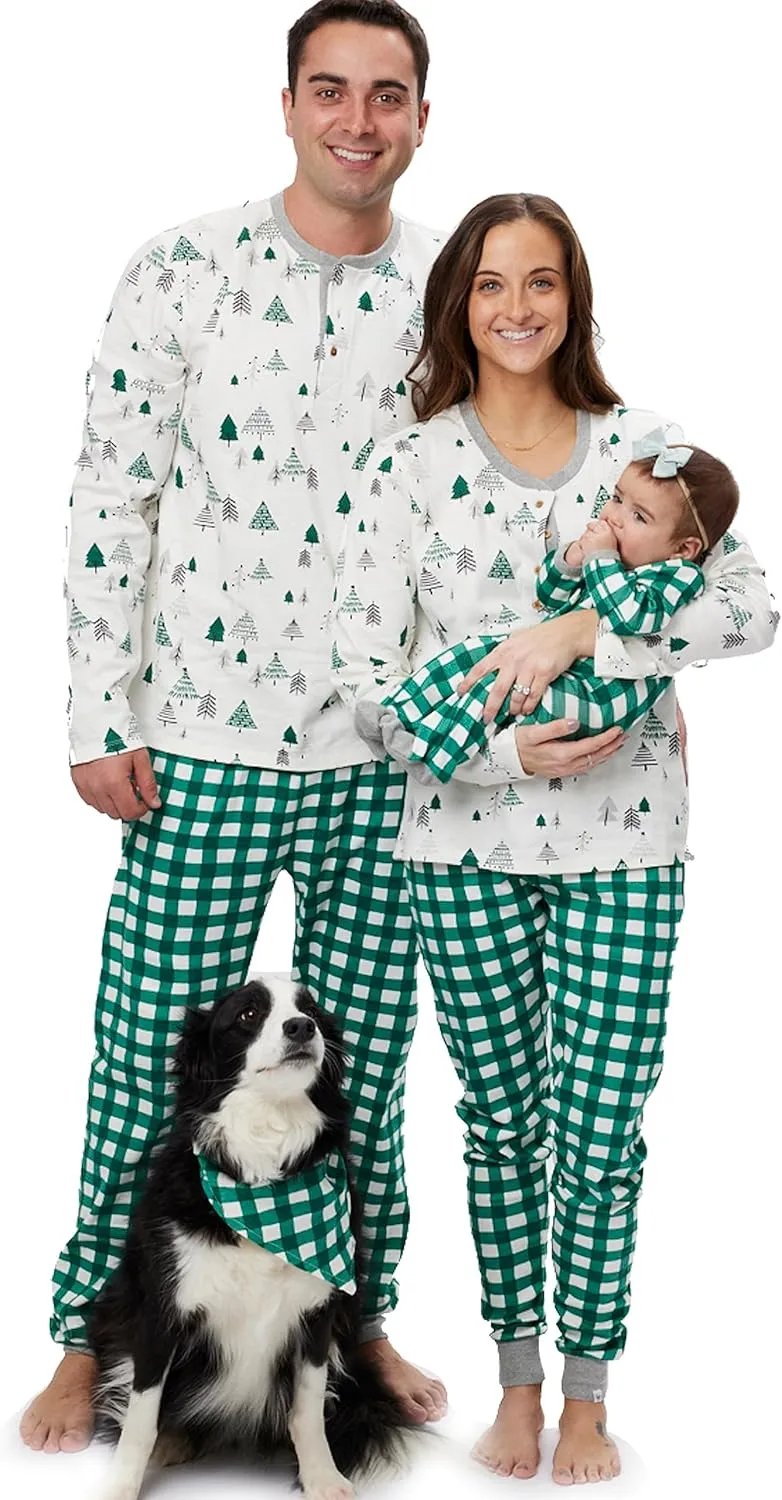 HonestBaby Family Matching Organic Cotton Holiday Pajamas