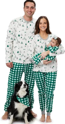 HonestBaby Family Matching Organic Cotton Holiday Pajamas
