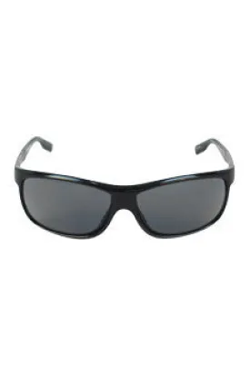 hugo boss boss 0522/s 606ah - shiny black / matte ruthenium polarized by hugo boss -For Men