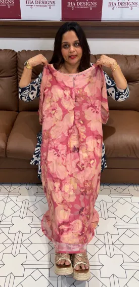 IHA'S IN-HOUSE PRINTED ALINE TOPS - IHA 14239