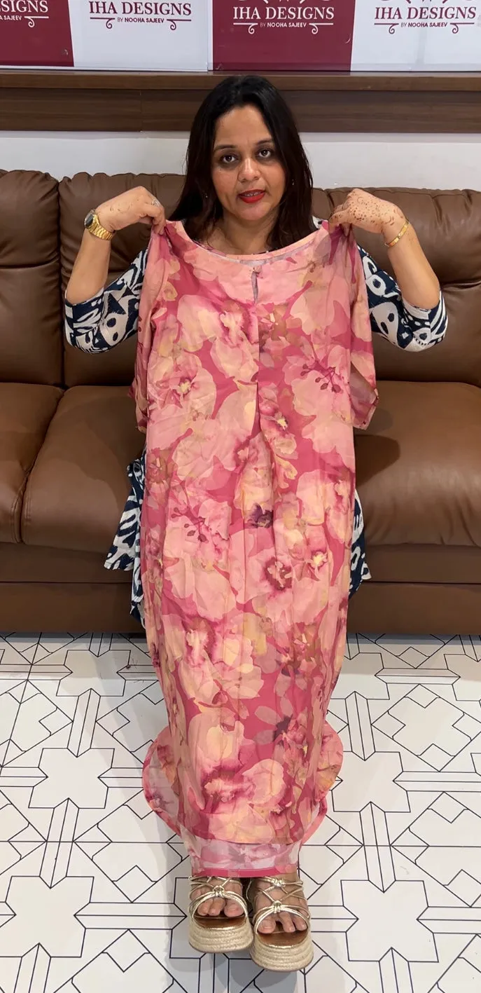 IHA'S IN-HOUSE PRINTED ALINE TOPS - IHA 14239