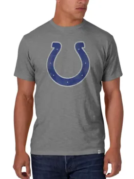 Indianapolis Colts 47 Brand Wolf Gray Soft Cotton Scrum T-Shirt