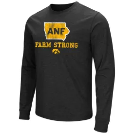 Iowa Hawkeyes Colosseum America Needs Farmers ANF Farm Strong LS T-Shirt