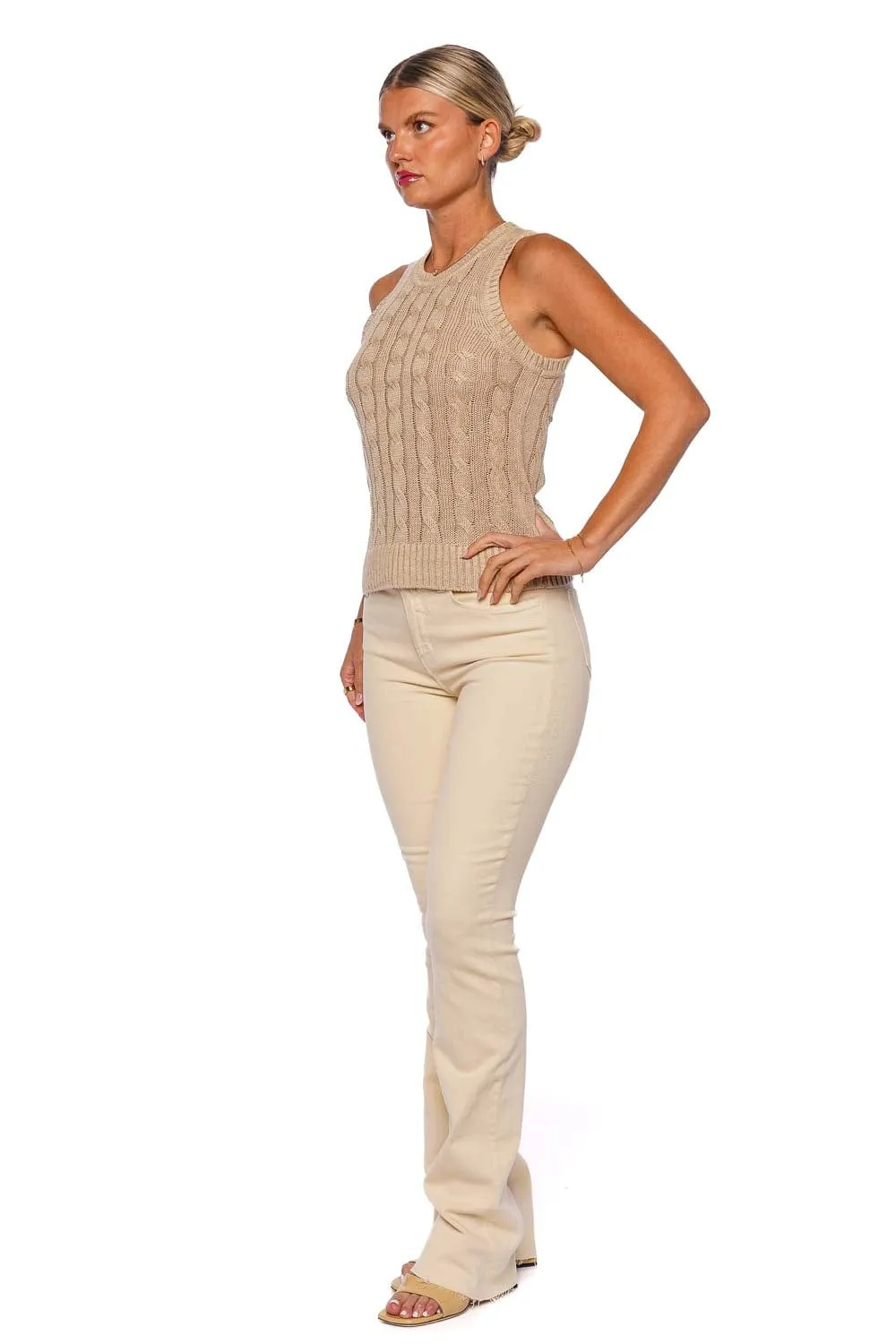 Jerrel Silk Linen Knit Tank