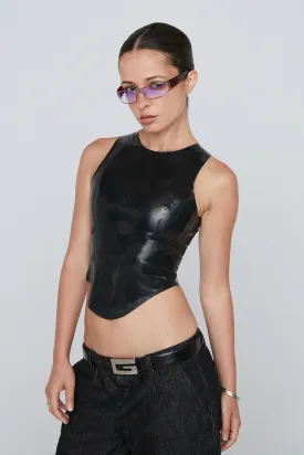 JINX TANK - BLACK LATEX