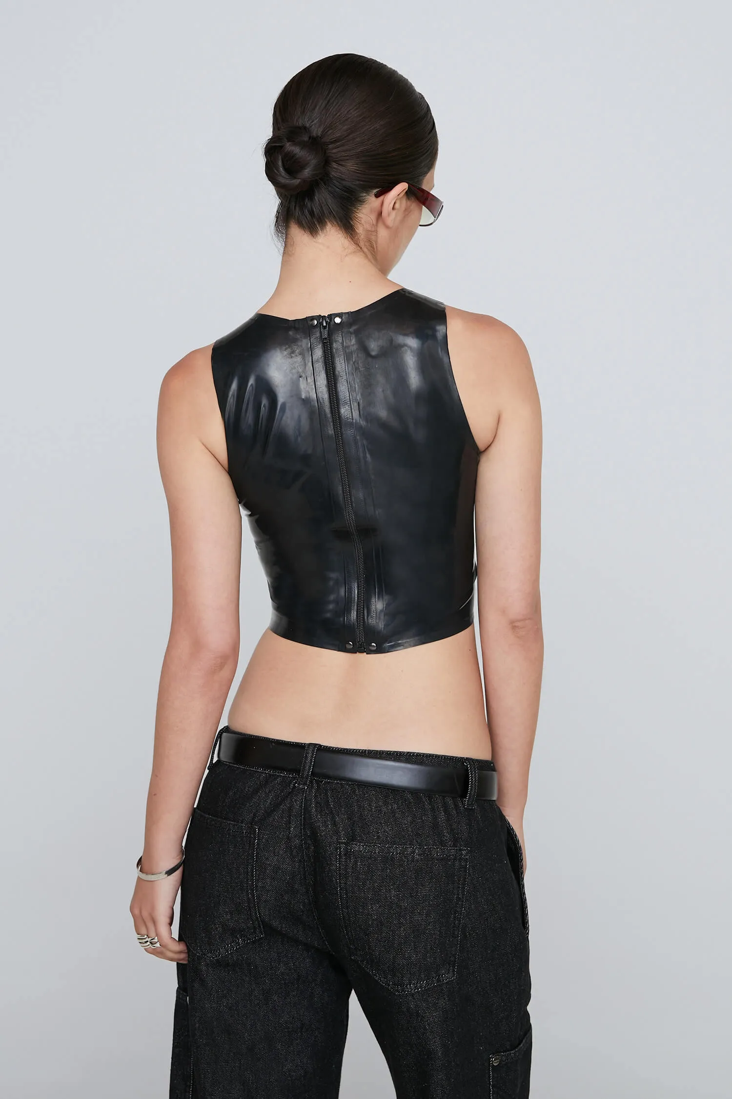 JINX TANK - BLACK LATEX