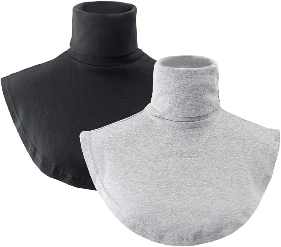 Joyci Fashion Turtleneck False Collar Winter Unisex Cotton Simple Dickey Collar