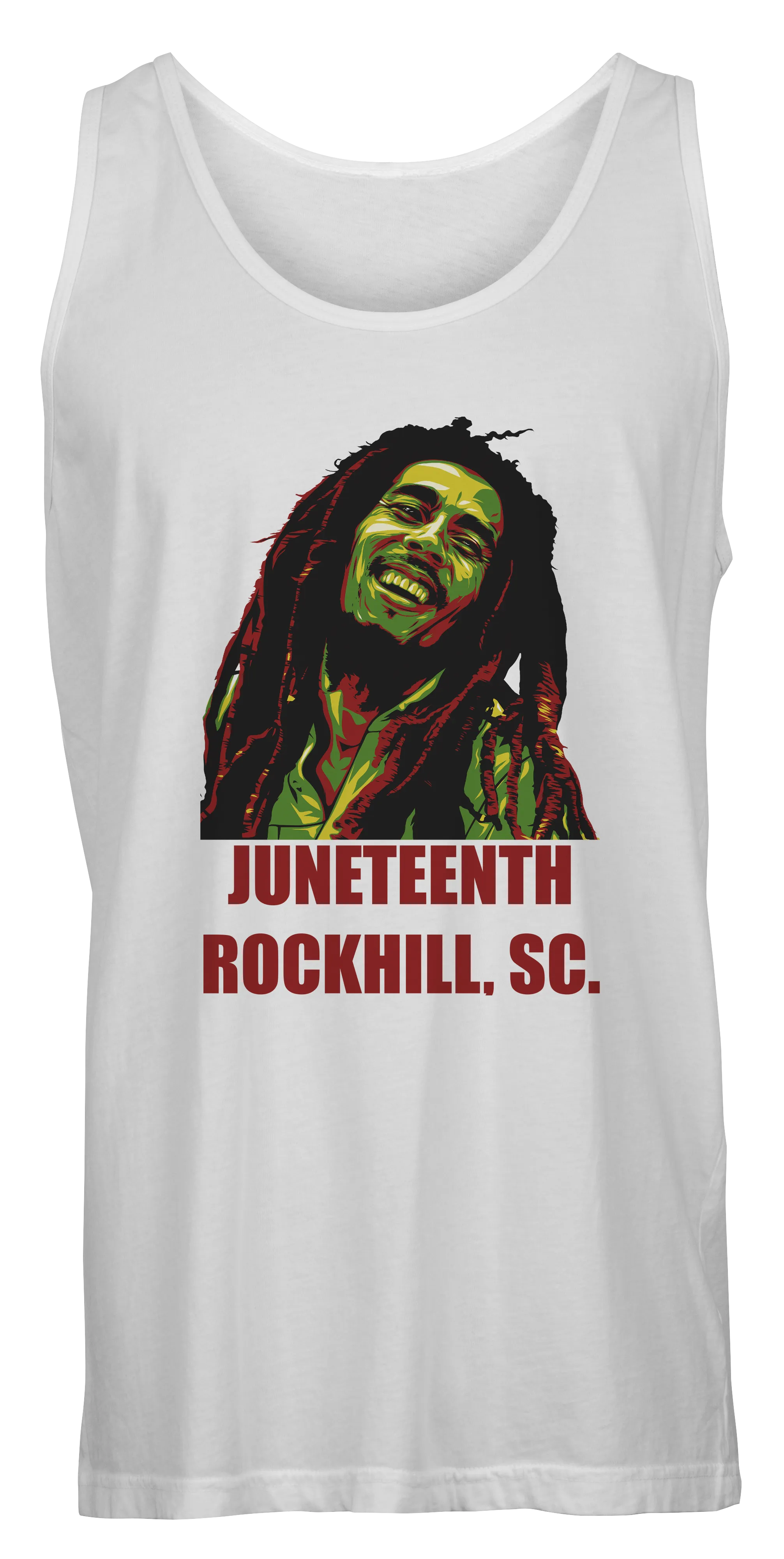 Juneteenth Rockhill  SC  Bob Marley Tank Top