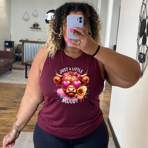 Just A Little Moody Muscle Tank